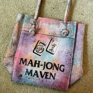 the animal | hand painted leather | MAH-JONG MAVEN handbag